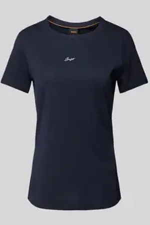 HUGO BOSS T-shirt met labelstitching, model 