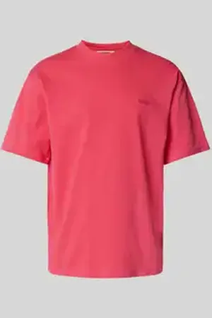 Woodbird Oversized T-shirt met labelstitching