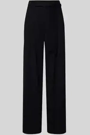 Cambio Straight leg stoffen broek met strikceintuur, model 