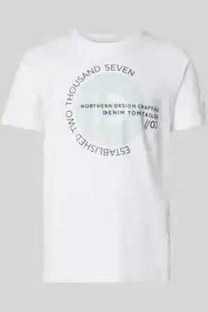 TOM TAILOR Regular fit T-shirt met groot labelopschrift