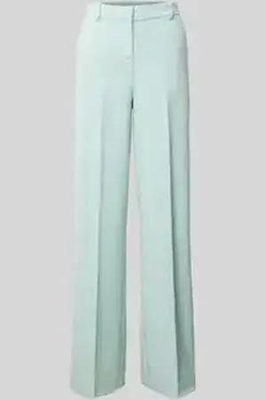 B YOUNG Wide leg stoffen broek met paspelzakken, model 