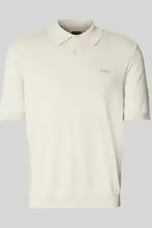 HUGO BOSS Regular fit poloshirt met labelstitching, model 