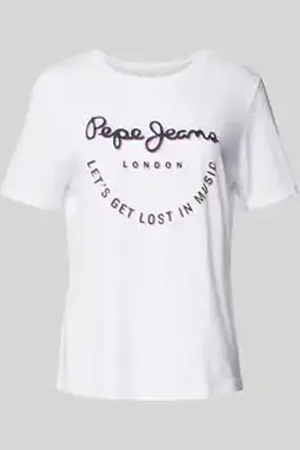 Pepe Jeans T-shirt met labelprint, model 