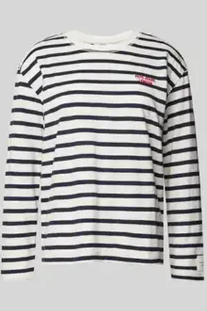 Pepe Jeans Shirt met lange mouwen en labelstitching, model 