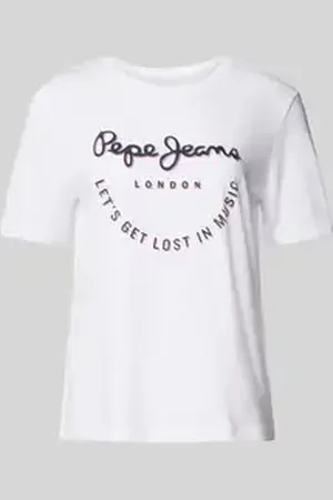 Pepe Jeans T-shirt met labelprint, model 