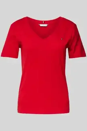 Tommy Hilfiger Slim fit T-shirt met V-hals, model 
