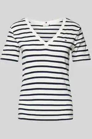 Tommy Hilfiger Slim fit T-shirt met V-hals, model 