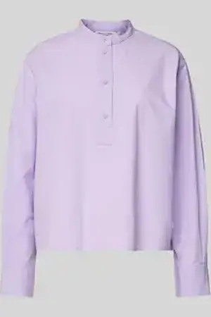 Marc O’ Polo Relaxed fit blouse met opstaande kraag