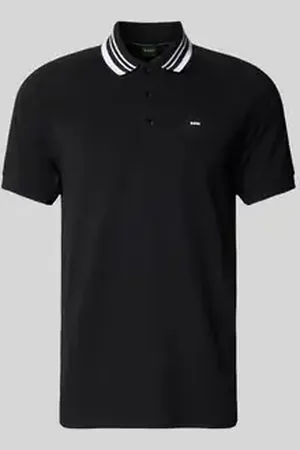 HUGO BOSS Regular fit poloshirt met labelbadge, model 