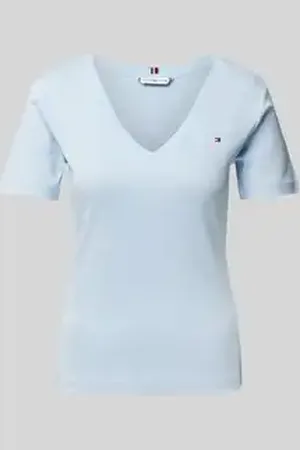 Tommy Hilfiger Slim fit T-shirt met V-hals, model 
