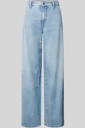 Cambio Wide leg jeans met steekzakken, model 