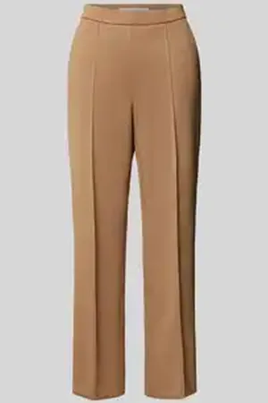 raffaello rossi Straight leg stoffen broek in verkorte pasvorm, model 