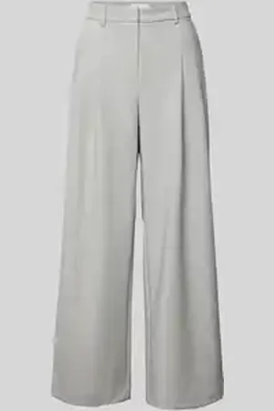 MSCH Wide leg bandplooibroek met steekzakken, model 