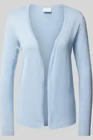 Kaffe Cardigan met opengewerkte voorkant, model 