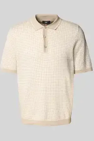 Cinque Regular fit poloshirt met structuurmotief, model 