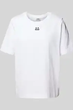 Drykorn T-shirt met motiefstitching, model 