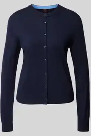 Stefanel Cardigan met wol en ronde hals