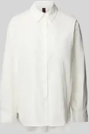Stefanel Regular fit overhemdblouse met verlengd rugpand