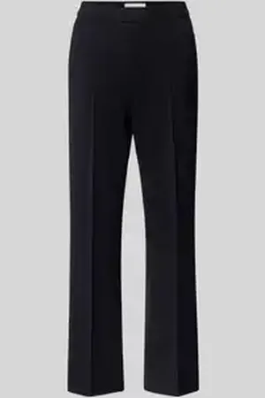 raffaello rossi Straight leg stoffen broek in verkorte pasvorm, model 