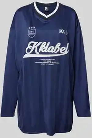 Karo Kauer Shirt met lange mouwen en labelprint
