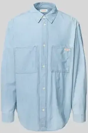 Calvin Klein Regular fit jeansoverhemd met opgestikte borstzakken