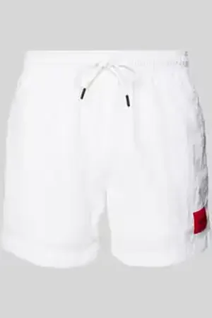 HUGO BOSS Regular fit zwembroek met labelpatch, model 