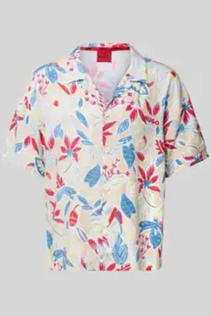 HUGO BOSS Relaxed fit vrijetijdsoverhemd met 1/2-mouwen