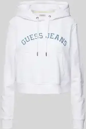 Guess Korte hoodie met labelbadges