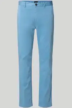 HUGO BOSS Slim fit chino met ceintuurlussen.