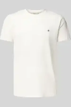 GANT Slim fit T-shirt met labelstitching