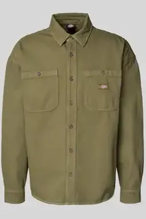 Dickies Relaxed fit jeansoverhemd met borstzakken, model 