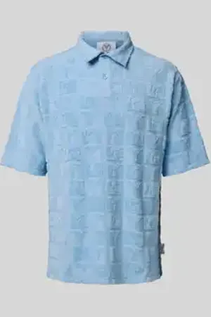 Carlo Colucci Regular fit poloshirt met knoopsluiting, model 