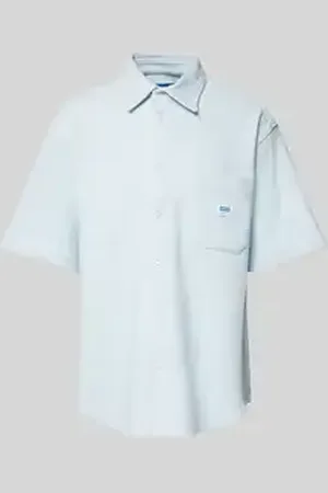 Hugo Blue Regular fit vrijetijdsoverhemd met borstzak, model 