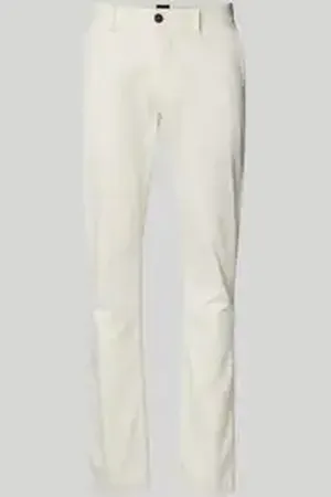 HUGO BOSS Slim fit chino met ceintuurlussen.