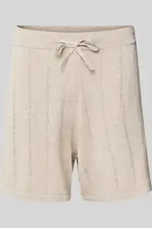 Colours & Sons Regular fit korte broek met ajourpatroon