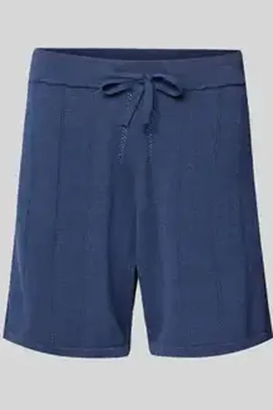 Colours & Sons Regular fit korte broek met ajourpatroon