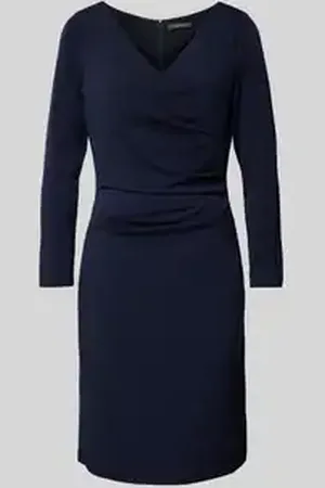 Vera Mont Knielange cocktailjurk met draperingen