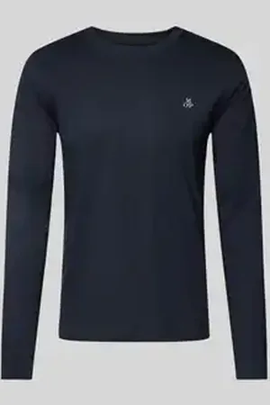 Marc O’ Polo Shirt met lange mouwen van katoen met labelprint