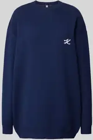 Karo Kauer Oversized gebreide pullover met labelstitching