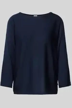 QS by s.Oliver Gebreide pullover met boothals