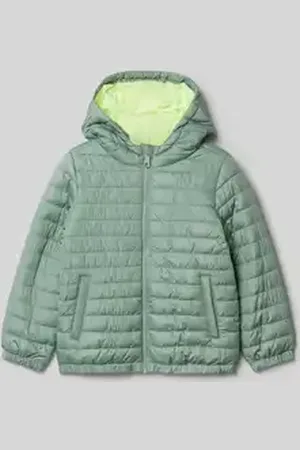 QS by s.Oliver Gewatteerd regular fit jack met capuchon