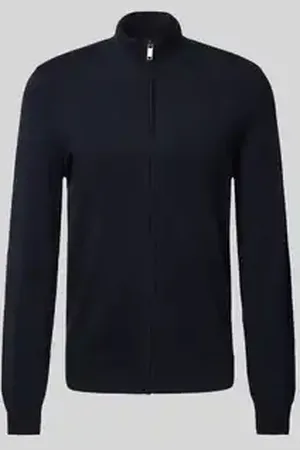 McNeal Regular fit gebreid jack met opstaande kraag