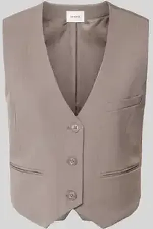 Gestuz Gilet met paspelzakken