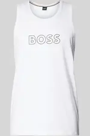HUGO BOSS Tanktop met labelprint, model 