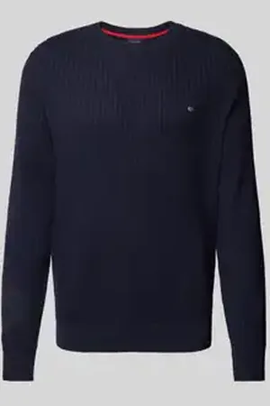 Christian Berg Regular fit gebreide pullover met structuurmotief
