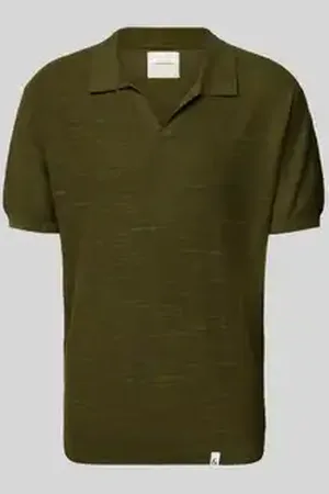 Colours & Sons Regular fit poloshirt met V-hals