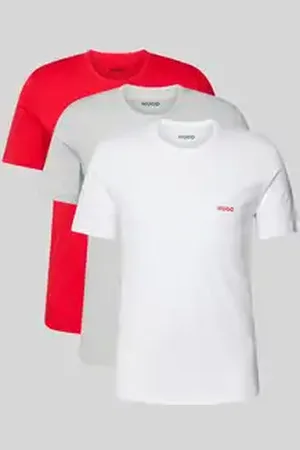 HUGO BOSS T-shirt van puur katoen in een set van 3 stuks