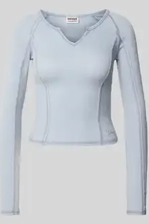 Guess Kort shirt met lange mouwen en V-hals