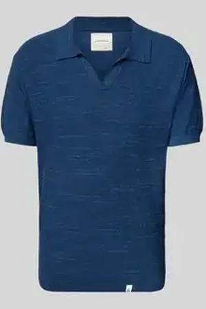Colours & Sons Regular fit poloshirt met V-hals