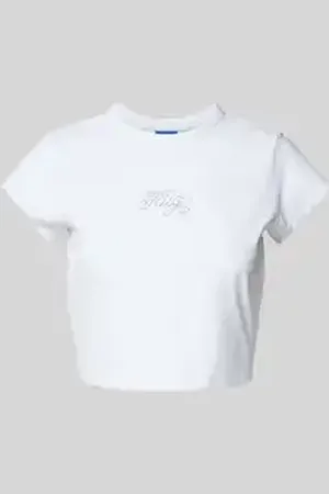 Hugo Blue T-shirt met strass-steentjes, model 